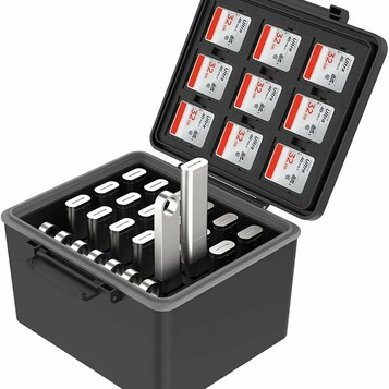 Etui na karty pamięci i pendrive'y 2w1 JJC – stan: nowy