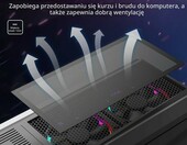 MoKo maskownica przeciwpyłowa do obudowy PC 40x30 cm, magnetyczna, 4 szt. – zdjęcie 2