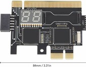 Eujgoov TL611 Pro karta diagnostyczna płyty głównej PCI-E z adapterem do laptopa – zdjęcie 5