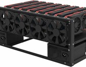 Stalowa obudowa koparki kryptowalut - rama pod 8 kart GPU, ATX – zdjęcie 3