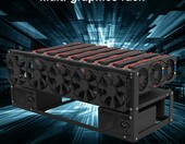 Stalowa obudowa koparki kryptowalut - rama pod 8 kart GPU, ATX – zdjęcie 4