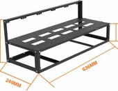 Stalowa obudowa koparki kryptowalut - rama pod 8 kart GPU, ATX – zdjęcie 5