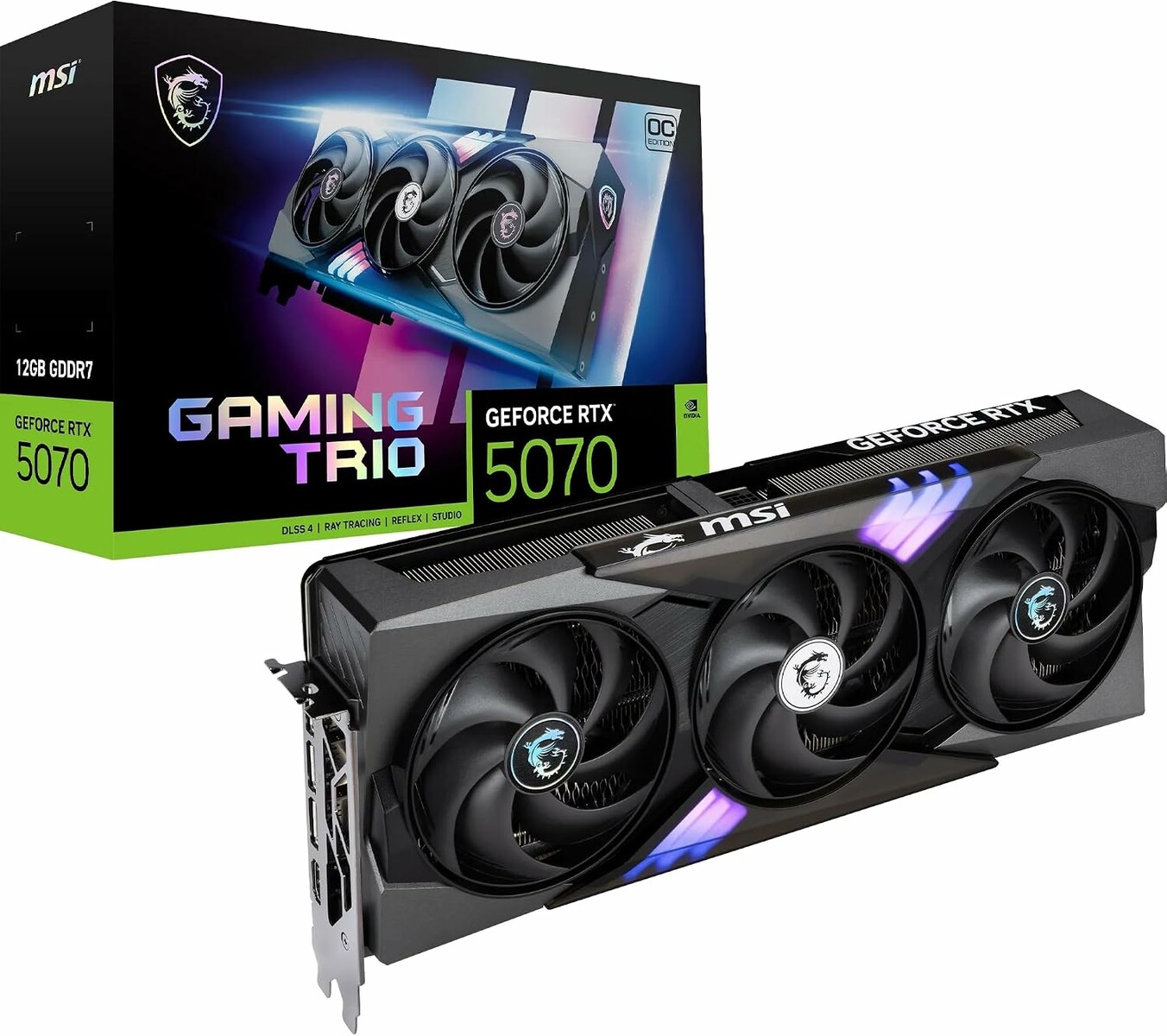 MSI GeForce RTX 5070 Gaming Trio OC 12 GB GDDR7 – karta graficzna do gier