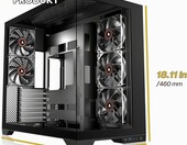KEDIERS G300 ATX Mid Tower – obudowa PC szkło hartowane, 5 wentylatorów – zdjęcie 3