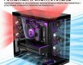 KEDIERS G300 ATX Mid Tower – obudowa PC szkło hartowane, 5 wentylatorów – zdjęcie 4