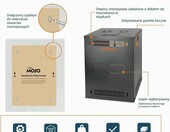 Tecmojo Szafa sieciowa naścienna 19" 15U 450 mm, czarna – zdjęcie 5