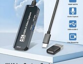 Karta przechwytywania wideo Zecamin HDMI do USB-C/A, 4K wejście, PD 100W – zdjęcie 2