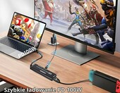Karta przechwytywania wideo Zecamin HDMI do USB-C/A, 4K wejście, PD 100W – zdjęcie 3