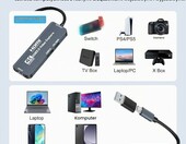 Karta przechwytywania wideo Zecamin HDMI do USB-C/A, 4K wejście, PD 100W – zdjęcie 5