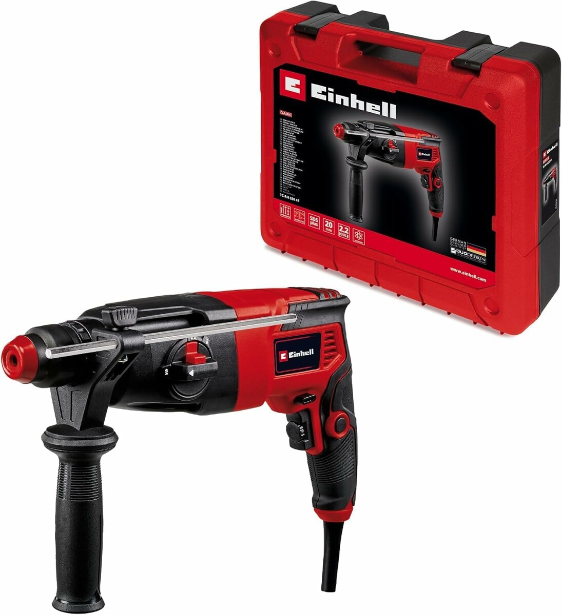Einhell Młot udarowo-obrotowy TC-RH 620 4F 620W SDS-Plus z walizką