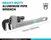 DURATECH Klucz hydrauliczny aluminiowy 350 mm do rur – zdjęcie 2