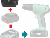 Walfront Przejściówka akumulatora Bosch B na C 18V – adapter BOSB18C – zdjęcie 3