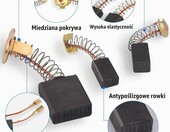 CEMYDEYO Zestaw 40 szczotek węglowych – 10 rozmiarów do elektronarzędzi – zdjęcie 2