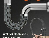 VEVOR Spirala kanalizacyjna 20 m x 16 mm z 7 nozami – zdjęcie 3