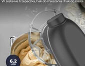 Fentic Mikser stojący 2000W z wałkiem do makaronu – misa 6,2 l – zdjęcie 5