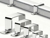 mawmuaw Obejmy do rur kwadratowych 15x15 mm ze stali nierdzewnej, 30 szt. – zdjęcie 1