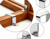 mawmuaw Obejmy do rur kwadratowych 15x15 mm ze stali nierdzewnej, 30 szt. – zdjęcie 4