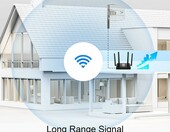 HzFitInc Antena paraboliczna WiFi 5 GHz 24dBi z kablem RP-SMA – zdjęcie 5