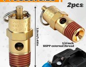 Xinlon Mosiężny zawór bezpieczeństwa 1/4 cala 150 psi do sprężarki – zdjęcie 2