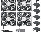 Hoypeyfiy zestaw 4x wentylator 120 mm do chłodzenia serwera i szafy rack – zdjęcie 1