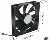 Hoypeyfiy zestaw 4x wentylator 120 mm do chłodzenia serwera i szafy rack – zdjęcie 2