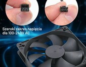Hoypeyfiy zestaw 4x wentylator 120 mm do chłodzenia serwera i szafy rack – zdjęcie 5