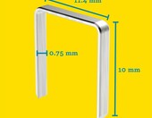 Rapid Zszywki Typ 53, 10 mm, stal galwanizowana – 5000 szt. – zdjęcie 2