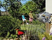 Hozelock 2471 - wąż ogrodowy 25 m z chowanym bębnem do przechowywania – zdjęcie 2