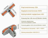 EEEKit Złączki elektryczne 3-portowe z dźwignią, 30 szt. – zdjęcie 2
