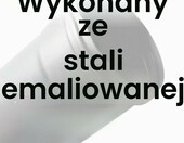 MBM Zestaw rur kominowych DN80 do pieca na pellet, stal emaliowana – zdjęcie 3