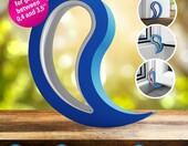 Stoppy Klin Ogranicznik do Drzwi i Okien, srebrny, 2 sztuki – zdjęcie 2