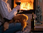 Relaxdays Zestaw kominkowy 4-częściowy, żeliwo, rycerski design – zdjęcie 3