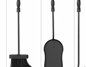 Relaxdays Zestaw kominkowy 4-częściowy, żeliwo, rycerski design – zdjęcie 5
