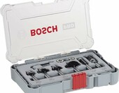 Bosch Zestaw 6 frezów PRO Ø 8 mm – do drewna, uchwyt cylindryczny – zdjęcie 1