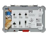 Bosch Zestaw 6 frezów PRO Ø 8 mm – do drewna, uchwyt cylindryczny – zdjęcie 3