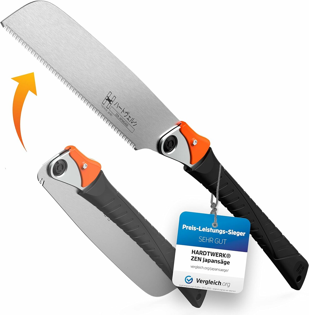 HARDTWERK Zen Kataba – składana piła japońska 240 mm, stal SK4