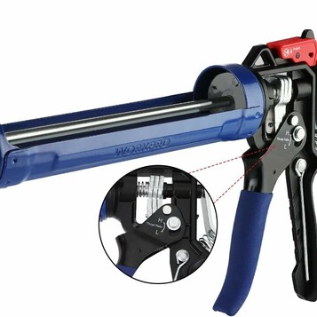 Pistolet do silikonu 295 ml WORKPRO – stan: nowy