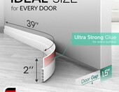 Vellure Uszczelka do drzwi samoprzylepna 100 cm, ogranicznik przeciągów, biała – zdjęcie 2