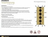 Standom Tapicerka drzwiowa Romby 80-90x200 cm, popiel – zdjęcie 2