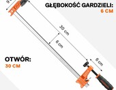 Jorgensen Ściski Stolarskie 300 mm typu F – 2 sztuki – zdjęcie 2