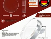 Weidebach Zestaw 12 Odbojników do Drzwi, biało-przezroczyste – zdjęcie 2