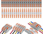 flintronic Szybkozłączki elektryczne z dźwignią SPL-1, 80 szt. – zdjęcie 1
