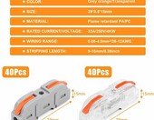 flintronic Szybkozłączki elektryczne z dźwignią SPL-1, 80 szt. – zdjęcie 2