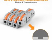 flintronic Szybkozłączki elektryczne z dźwignią SPL-1, 80 szt. – zdjęcie 4