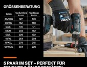 Uvex phynomic XG Rękawice robocze do prac w wilgoci, 5 par – zdjęcie 2