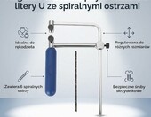 Ejoyous Piła włosowa jubilerska z regulowaną ramą, 6 brzeszczotów – zdjęcie 4