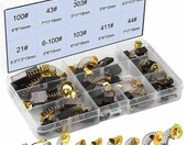 RUNCCI-YUN Zestaw 30 szczotek węglowych do elektronarzędzi, 10 rozmiarów – zdjęcie 1