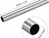 sourcing map Rura ze stali nierdzewnej 304, Ø25 mm, 200 mm – zdjęcie 2