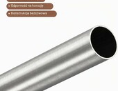 sourcing map Rura ze stali nierdzewnej 304, Ø25 mm, 200 mm – zdjęcie 5