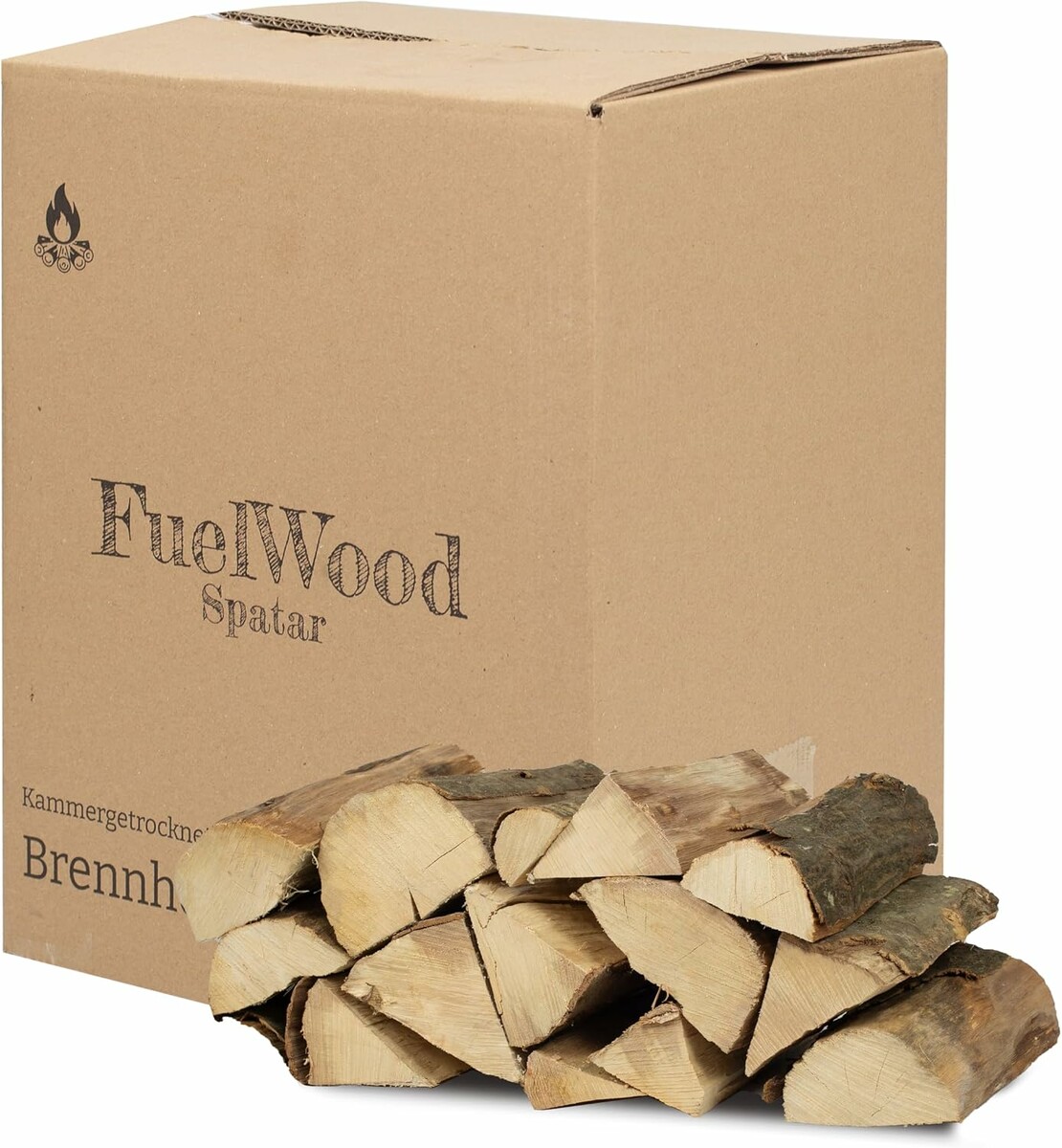 FuelWood Spatar Drewno kominkowe z grabu 25 l, suszone, wilgotność poniżej 15%